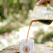Load image into Gallery viewer, Handmade Sun Spun Speckle R Mug
